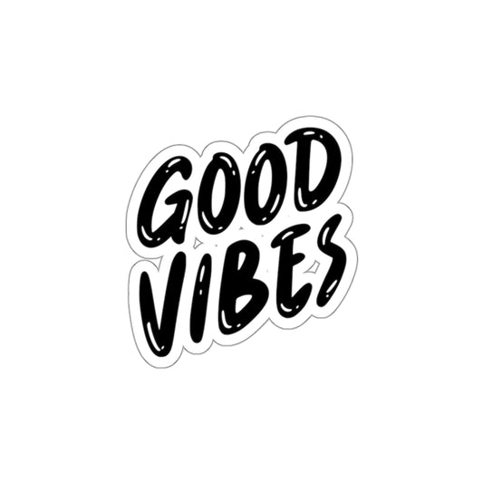 Spreading Good Vibes: Join the Viral Revolution with Good Vibes Sticker, Die-Cut Stickers