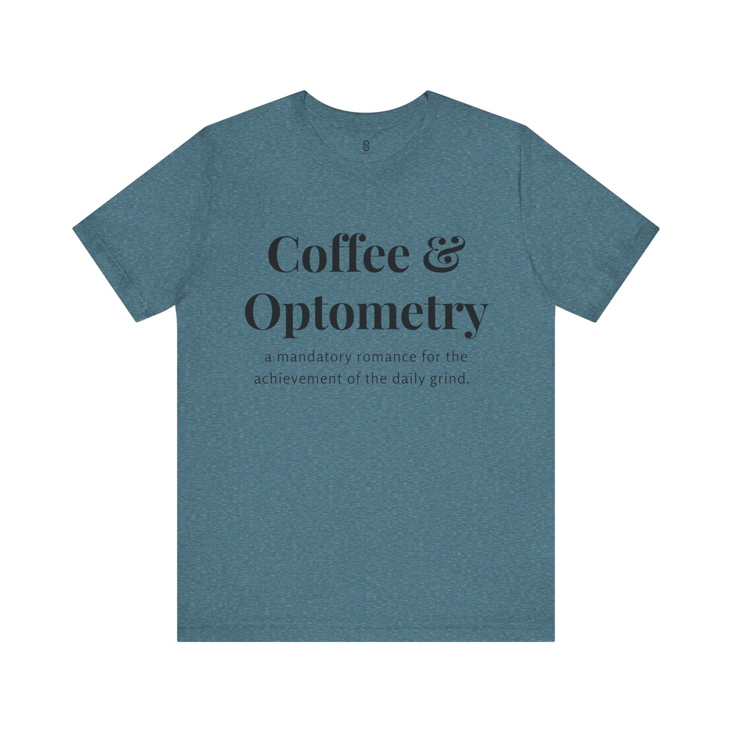 Coffee and Optometry, Eye Doctor Coffee, Optometrist Coffee, Unisex Jersey Short Sleeve Tee